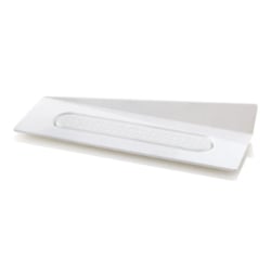 Single Serve Tray Rectangular White